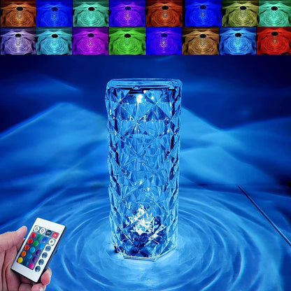 16 Color Diamond Crystal LED Lamp
